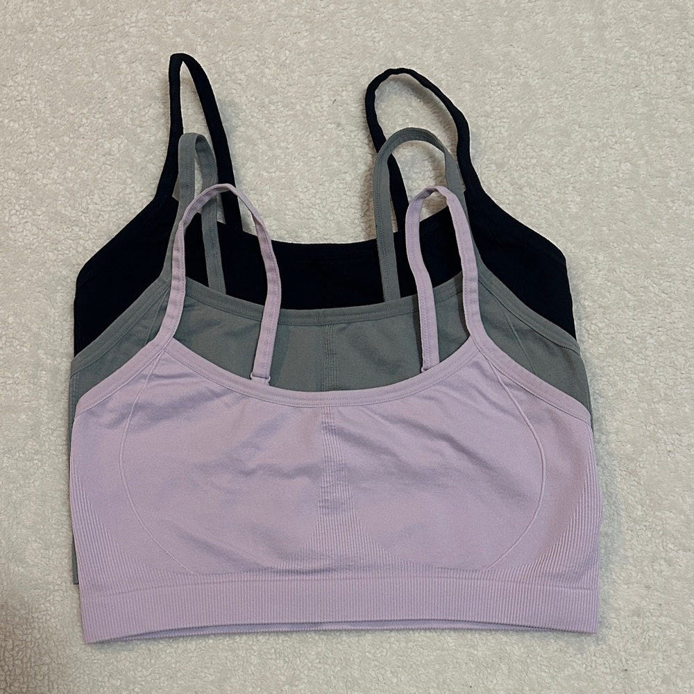 Wireless Scoop Neck Bralettes SET OF 3